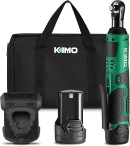 Cordless Electric Ratchet Wrench Set 40 Ft-lbs 400 RPM 12V Cordless Ratchet Kit - Picture 1 of 8