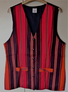 Vintage 1980s 100% cotton waistcoat Made in India - Picture 1 of 10