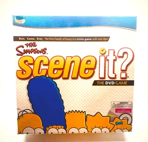 The Simpsons Scene It? DVD Board Game-Mattel 2009-New OPEN Box COMPLETE - Picture 1 of 3