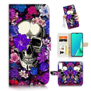 ( For Vivo Y01 ) Wallet Flip Case Cover AJ24578 Skull - Photo 1 sur 7