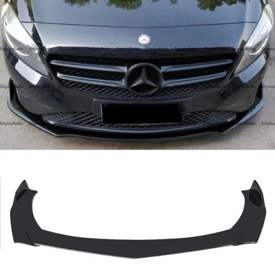 For Mercedes-Benz S450 S500 Front Bumper Lip Spoiler Splitter Glossy Black - Изображение 1 из 4