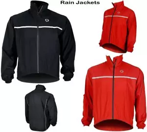 HERREN WASSERDICHT REFLEKTIERENDES MOTORRAD FAHRRAD SKI REGENMANTEL ÜBER JACKE - Bild 1 von 7