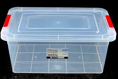 Aufbewahrungsbox mit Deckel 1-15 Liter Kunststoffbox Plastikbox Box Transparent - Bild 1 von 4