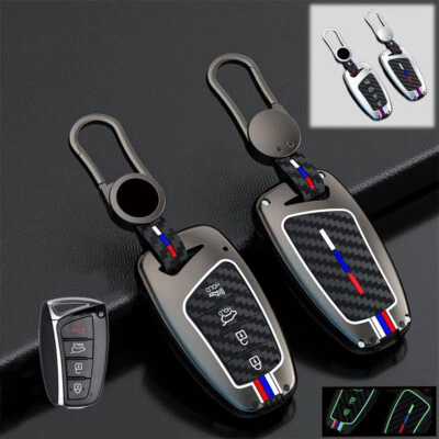 Capa chaveiro de carro liga de zinco silicone para Hyundai Santa Fe Equus Genesis  - Imagem 1 de 4