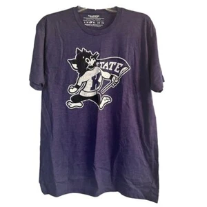 GUC Nudge Printing Purple K State T Shirt Wildcats Size Large - Picture 1 of 4