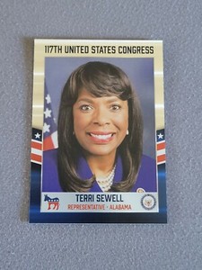 2021 Fascinating Cards 117th Congress Chrome Refractors #107 Terri Sewell