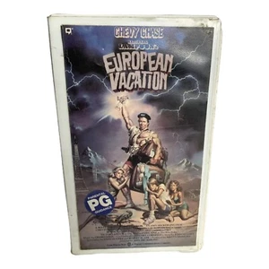 National Lampoon's European Vacation Chevy Chase VHS Tape Hard Case - Ex Rental - Picture 1 of 5