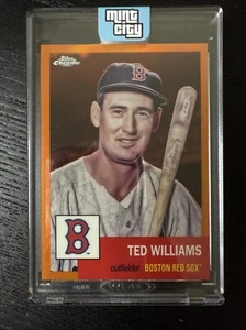2022 Topps Chrome Platinum Anniversary Ted Williams Orange Refractor /25 - Picture 1 of 6
