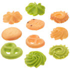  10 Pcs Pvc Simulated Cookies Simulation Biscuit Chocolate Chips