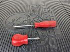 #Be769 Snap-On Tools Usa 1 Phillips Red Hard Handle Screwdriver Ssdz31 Ssdz22