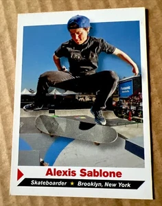 2012 Sports Illustrated for Kids Mag Card Skate Boarding ALEXIS SABLONE Rookie - Picture 1 of 2