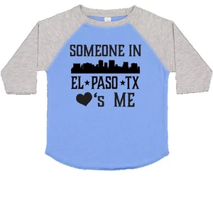 Inktastic El Paso Texas Someone Loves Me Skyline Toddler T-Shirt Tx City Apparel - Picture 1 of 9