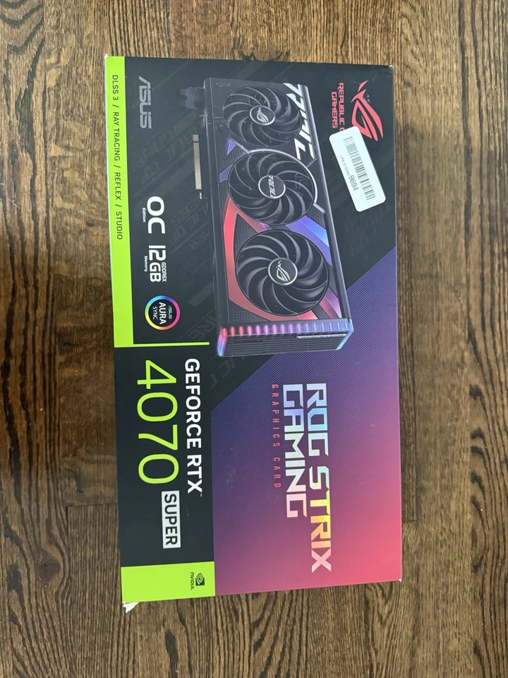 ASUS ROG Strix GeForce RTX 4070 Super OC Edition 12GB New Sealed - Image 1 of 4