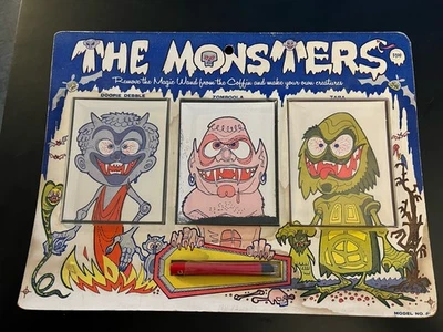 Dibujo magnético con criatura Los monstruos de la laguna negra años 60 RARO Foto 1 de 4