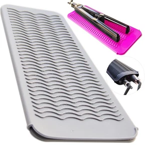 Portable Heat Resistant Silicone Mat and Storage Case for Hair Styling Tools - Picture 1 of 7