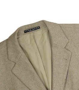 Blazer Abrigo Deportivo Hombre 46 R Hugo Boss Loro Piana Beige Cuadros 100% Cachemira - Imagen 1 de 15
