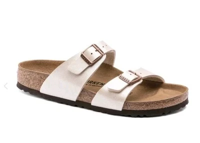 Birkenstock Sydney Gracioso Blanco Perla Talla 38 L7M5.  Foto 1 de 4