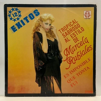 MARCELA RUBIALES - 12 EXITOS - 1988 MEXICAN LP ALBUM AUTOGRAPHED, CUMBIA - Image 1 of 4