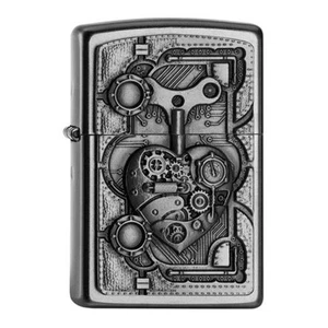 Zippo Lighter Steam Punk Heart Windproof Flame Refillable - Picture 1 of 1