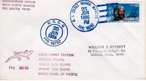 USCG LORSTA MARCUS,    1986  FDC20110 - Picture 1 of 1