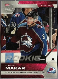 Pegatina de novato Cale Makar 2019-20 Topps Now Hockey #50 RC - ¡Solo 846 hecha! - Imagen 1 de 2