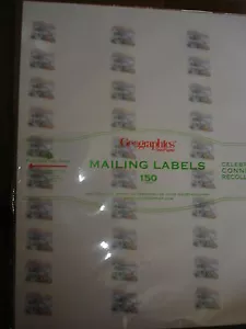 GEOGRAPHICS MAILING LABELS CHRISTMAS 150 LABELS - Picture 1 of 6