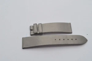 CHOPARD LEDER ARMBAND BRACELET 18MM NEU FÜR DORNSCHLIESSE 16MM GRAU - Bild 1 von 2