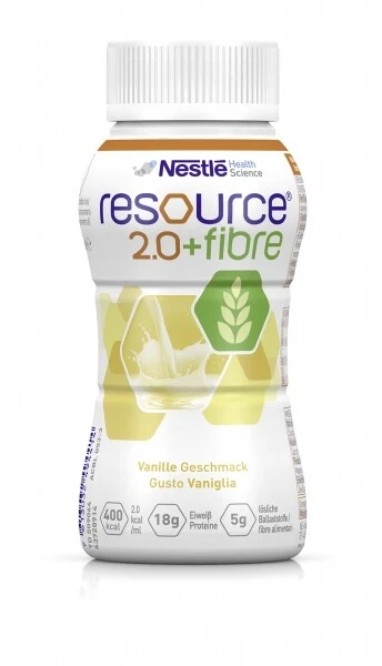 NESTLÈ Resource 2.0 fibre Vanille, 24 x 200 ml, Trinknahrung