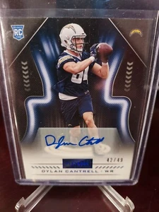 2018 Panini Playbook Rookies Signatures Platinum #42/49 Dylan Cantrell RC Auto - Picture 1 of 3