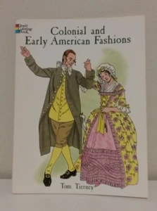 Dover Colonial And Early American Fashions Coloring Book - Foto 1 di 6
