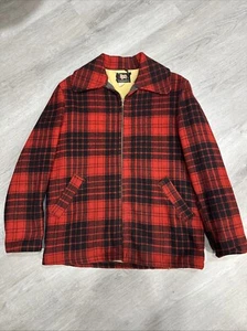 Vintage 60s Woolrich Plaid Mackinaw Quilted Hunting Jacket And Pants Size Small - Picture 1 of 20