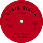 Stiff Little Fingers. Repro record label sticker. Suspect Device. Rigid Digits. 