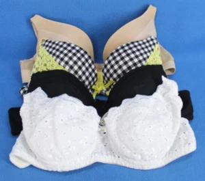Secret Treasures Body Jewels & more Padded Push Up Bra Bundle Lot Size 34A H2449 - Picture 1 of 10
