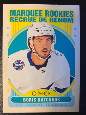 Boris Katchouk RC 2021-22 O-Pee-Chee Retro Marquee Rookies #630 Tampa Bay - Image 1 of 2