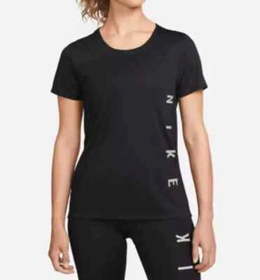 Camiseta para mujer Nike Miler Run Division negra reflectante SS (DQ0875-010) talla XL Foto 1 de 4