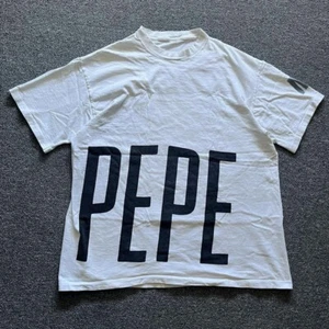 Vintage Pepe Jeans White Double Sided T Shirt Size L - Picture 1 of 7