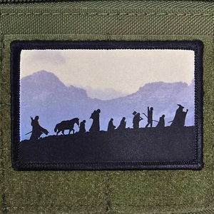 LOTR Journey Patch Moral Tactical Military Army USA Flag Hook&Loop 2x3 - Picture 1 of 8