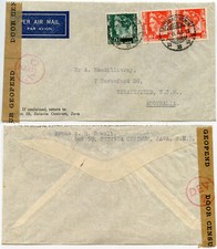 AUSTRALIA STRATHFIELD WW2 NEI NETHERLANDS INDIES 1 AUG 1940 CENSORED DEV 2
