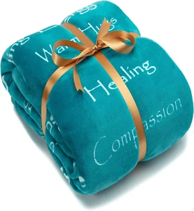 Premium Healing Warm Hugs Caring Gift Blanket - for Positive Energy Love Support - Picture 1 of 12