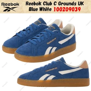 Reebok Club C Grounds Reino Unido Azul Blanco 100209039 Hombres Talla - Imagen 1 de 10