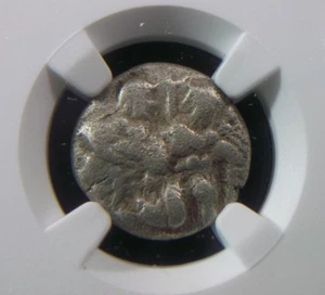 Authentic Silver Drachm from Island of Thasos in Thrace 525 BC NGC Ch F 0014 - Picture 1 of 3