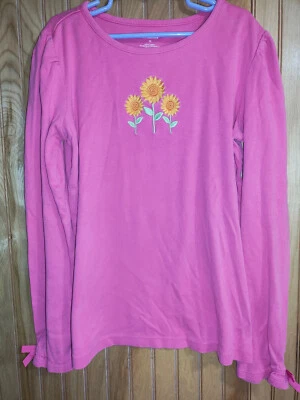 Girls Cute Gymboree Size 12 Flowered Shirt Long Sleeve Spring Pink - Image 1 of 4