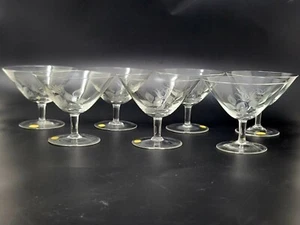 7er Set Rosenthal Germany Shadow Rose Stiel 2000 Sektglas - hoch Sherbet - Bild 1 von 8