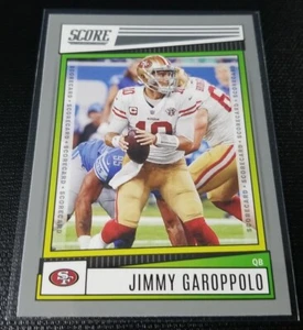 Score Football 2022 JIMMY GAROPPOLO Scorecard Argento Parallelo #166 SF 49ers - Foto 1 di 4