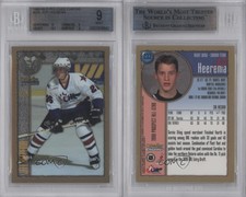 1998-99 O-Pee-Chee Chrome Jeff Heerema #233 BGS 9 MINT Rookie RC
