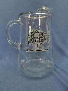 Vintage B.C. Jarra de vidrio transparente Comics 64 oz con Grog, BC, Grace de Johnny Hart - Imagen 1 de 11
