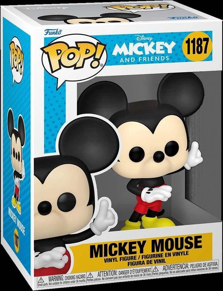 Merchandising Disney: Funko Pop! - Classics - Mickey Mouse (Vinyl Figure 1187) - Immagine 1 di 1