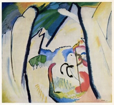  Saint George - Kandinsky Abstracto Arte Moderno Impresión 1958 Placa de libro  Foto 1 de 4