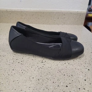 Baretraps Black Ballet Flats Size 6.5 MEMORY FOAM Excellent JAINE - Picture 1 of 8