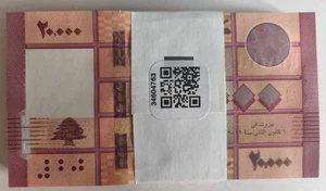 Lebanon 20.000 Livres 2019 Prefix C/99 Replacement P93 UNC 100 Pcs Bundle - Picture 1 of 2